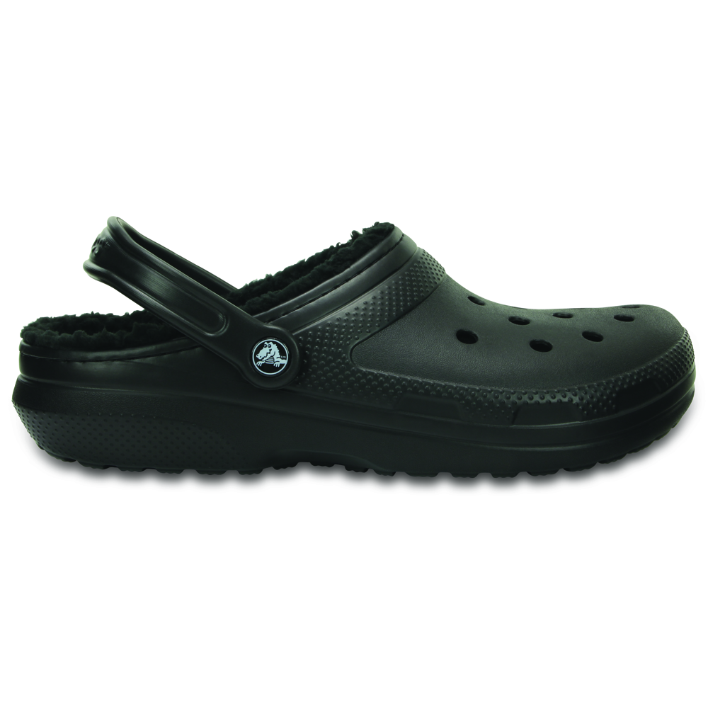 Black lined crocs online