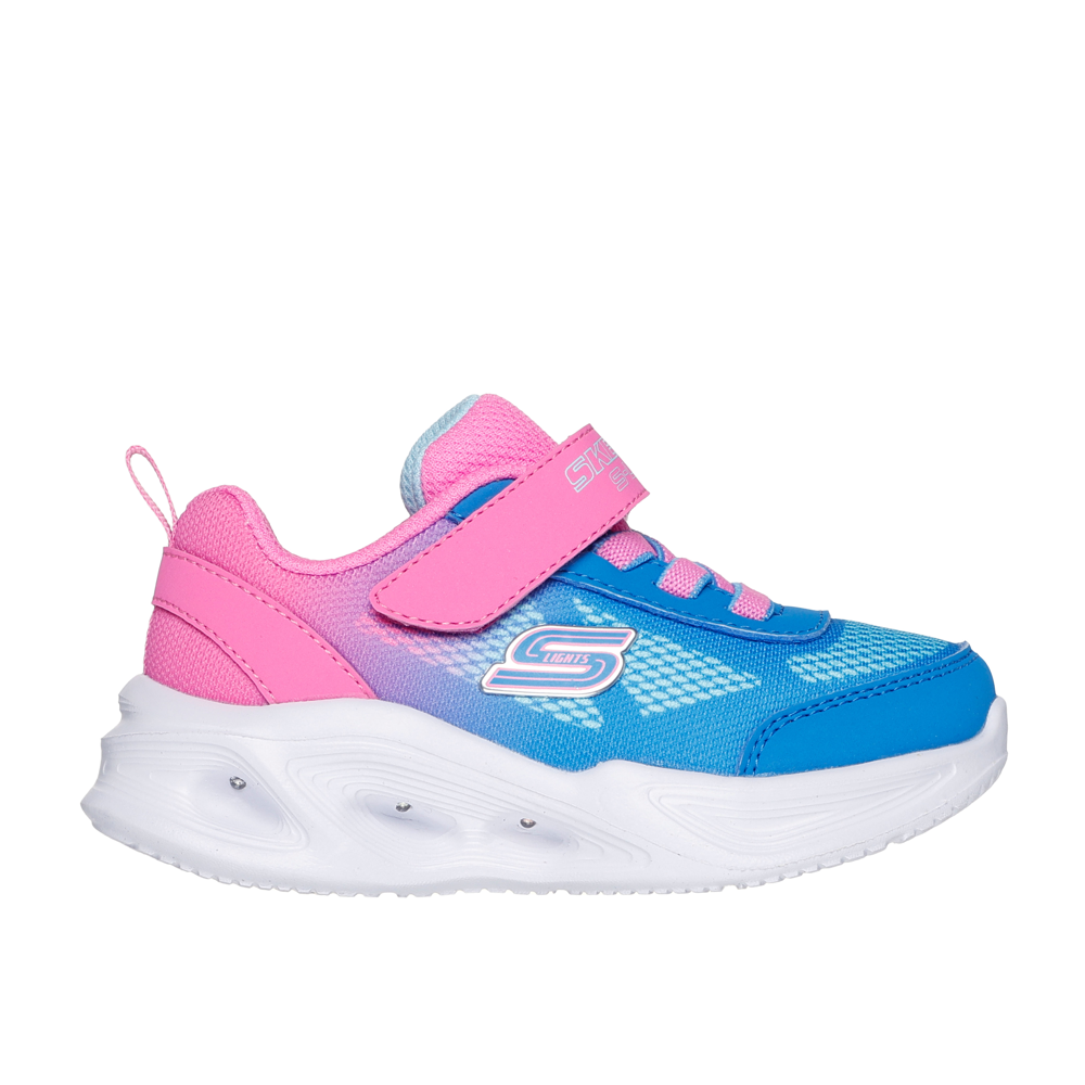 Pink blue and white skechers online
