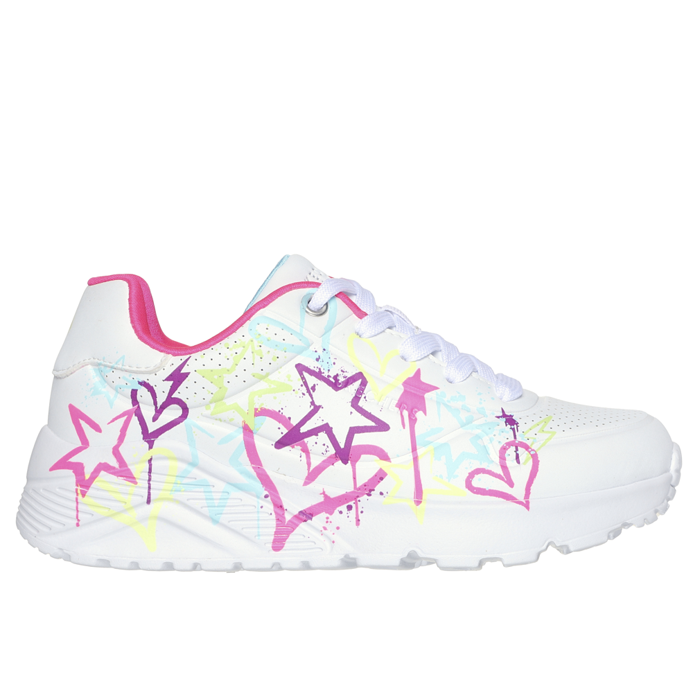 Skechers Uno Lite My Drip White Multi Trainers