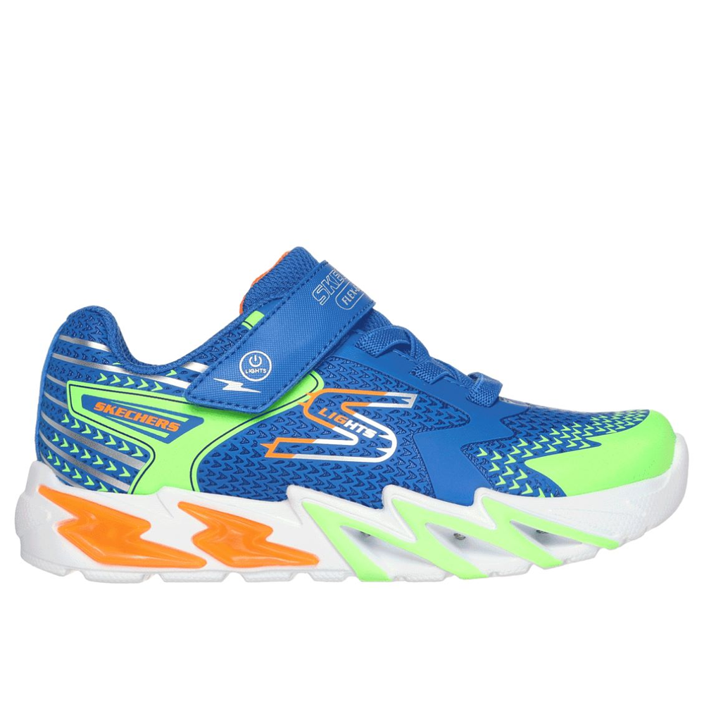 Skechers Flex Glow Bolt Royal Multi Trainers SoleLution