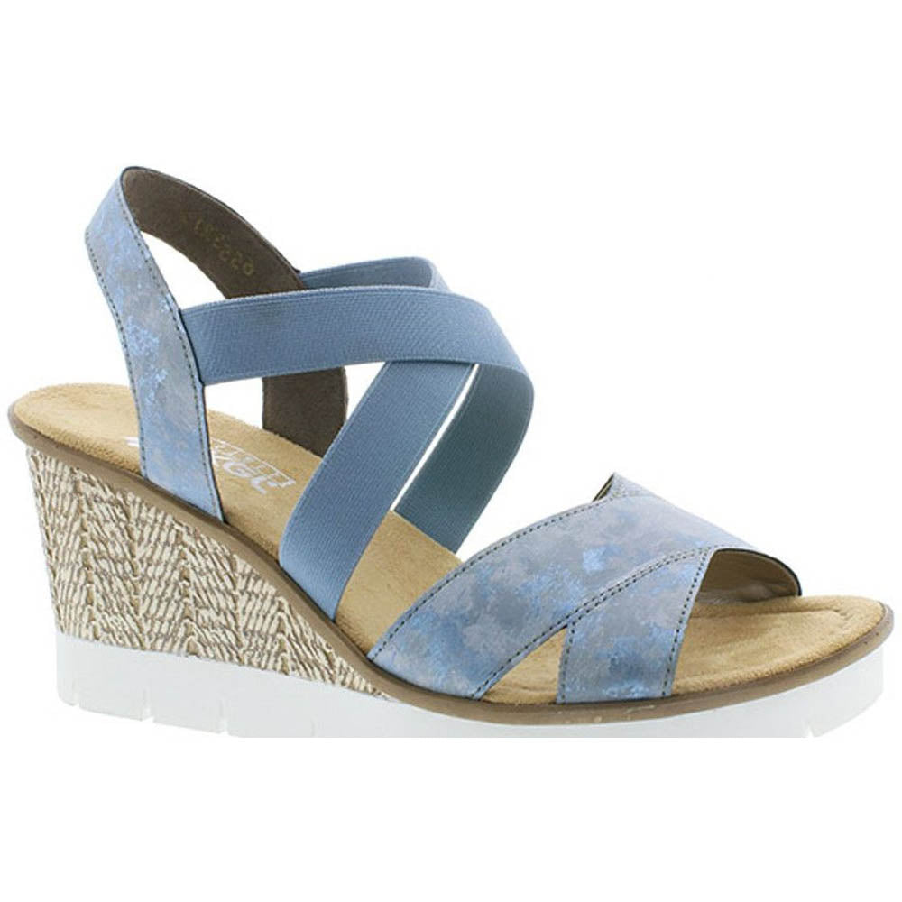 Rieker hot sale blue sandals