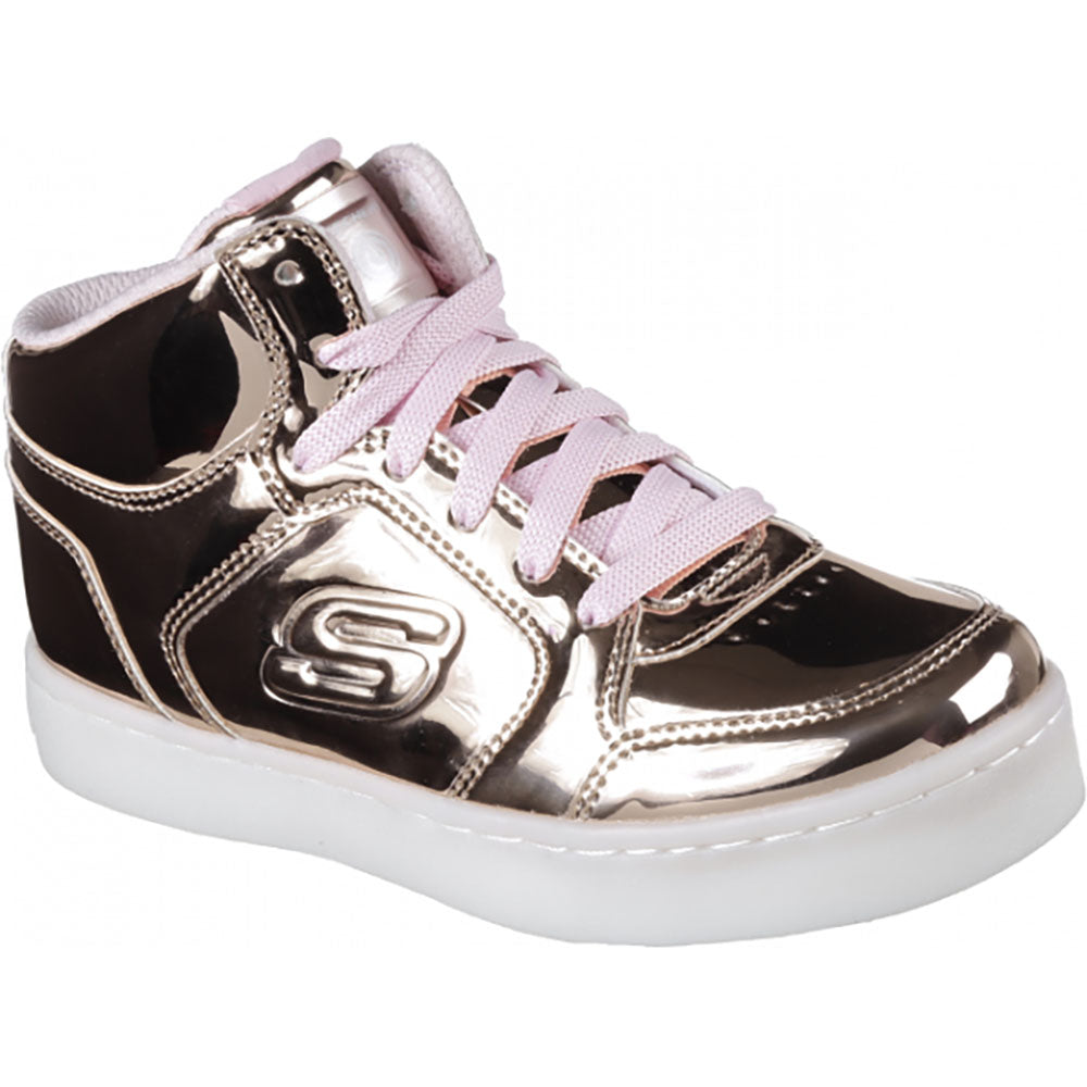 Skechers Energy Lights Dance n Dazzle Rose Gold Boots SoleLution