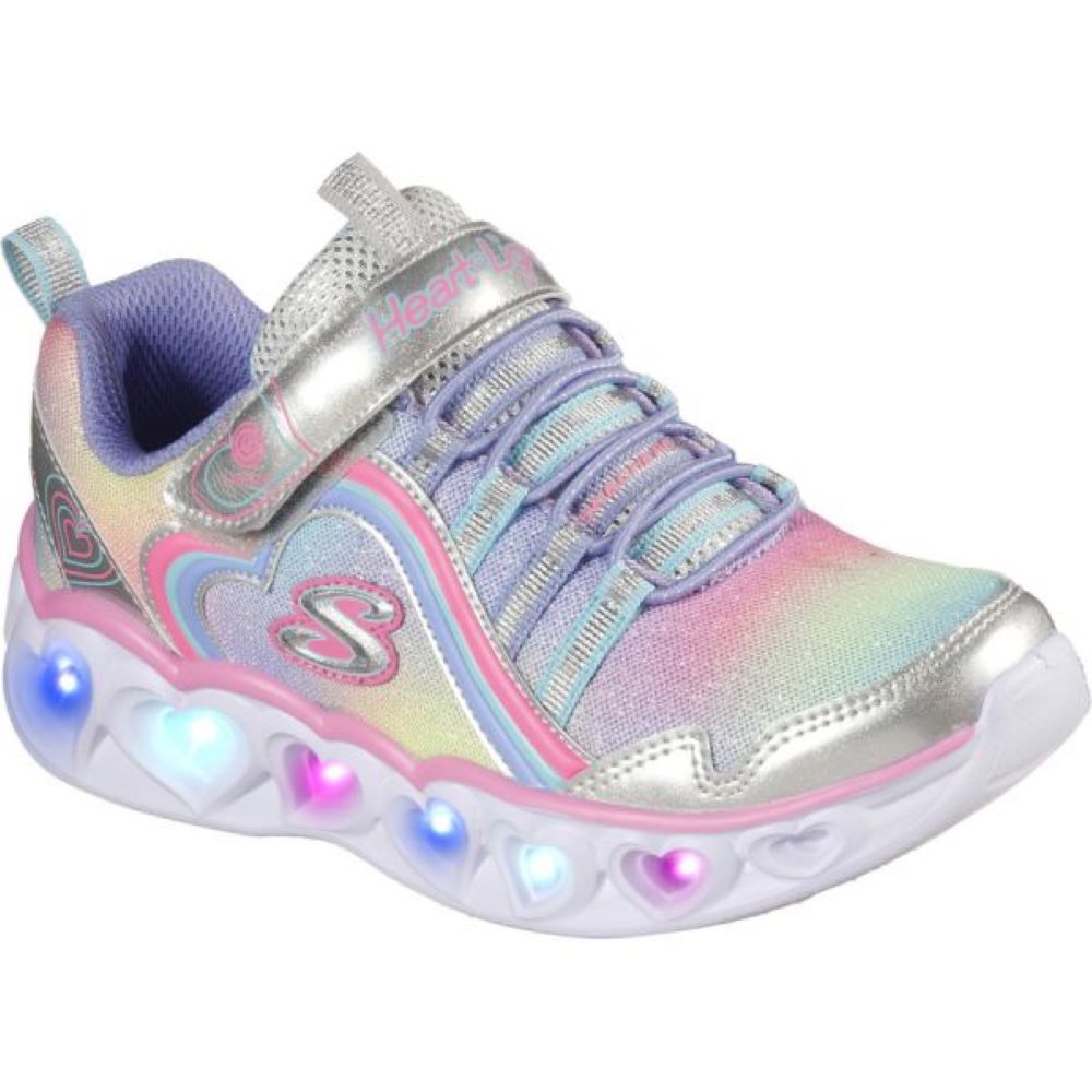 Skechers silver light 2025 up shoes