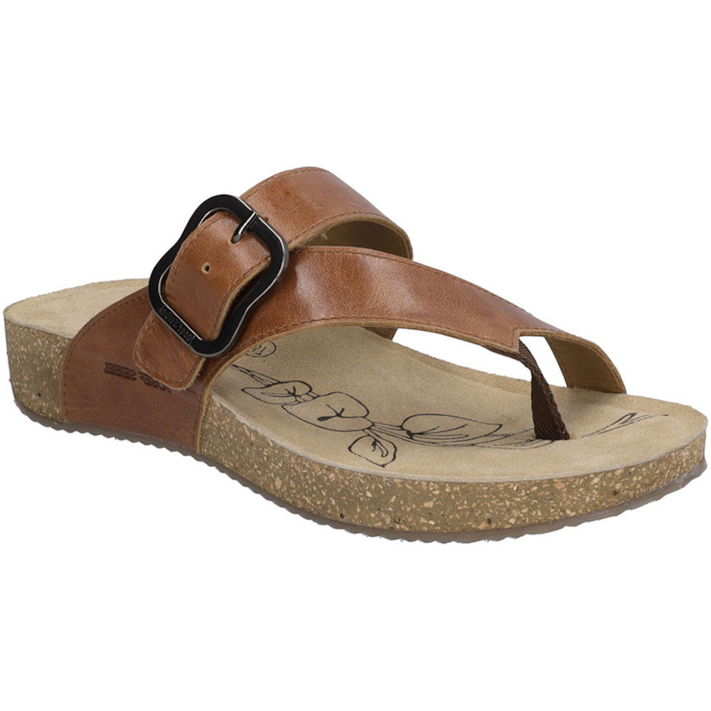 Josef Seibel Tonga 77 Camel Sandals SoleLution