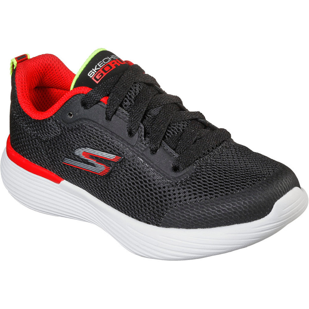 Red best sale skechers trainers