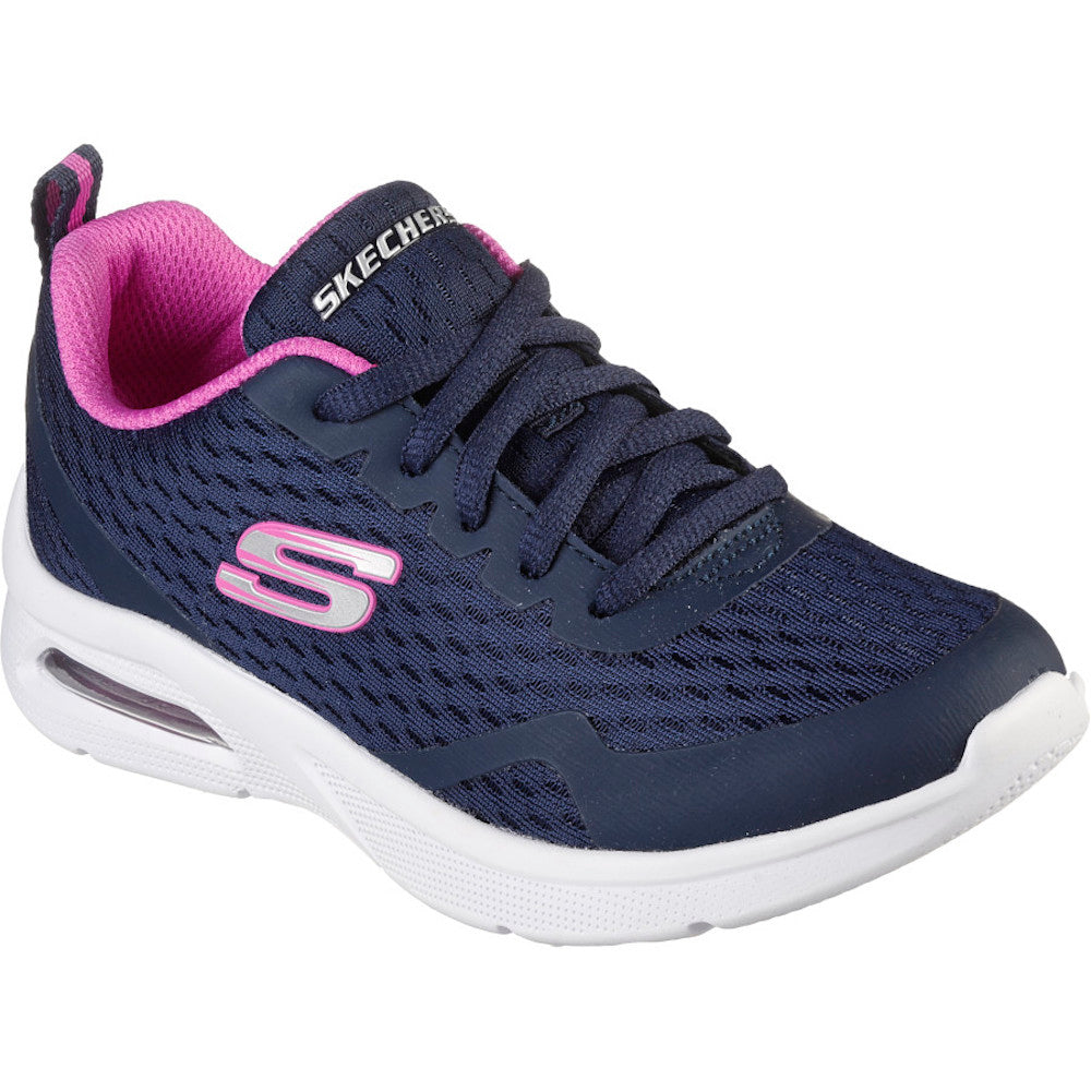 Skechers Microspec Max-Electric Jumps Navy Trainers – SoleLution