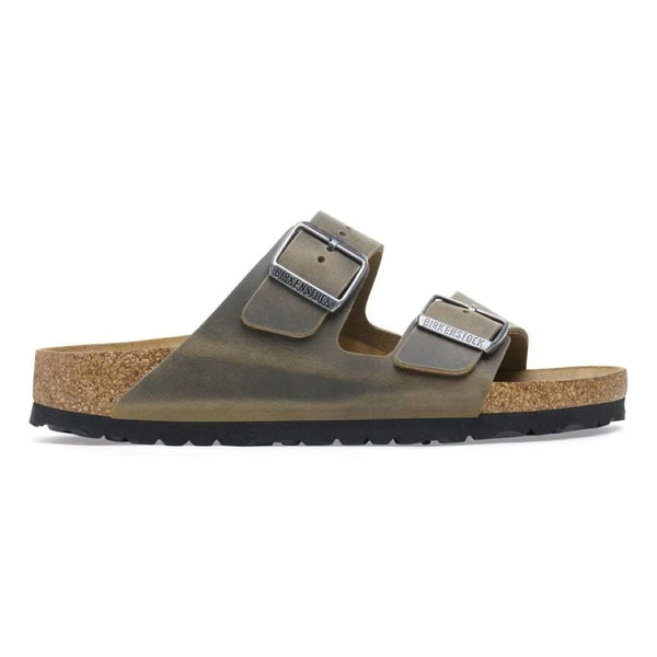 Birkenstock Arizona Oiled Leather - Faded Khaki Sandals