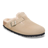 Birkenstock Boston Suede Shearling - Taupe Casual