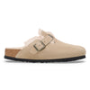 Birkenstock Boston Suede Shearling - Taupe Casual