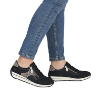 Rieker N1210 -  Black/Ginger Trainers
