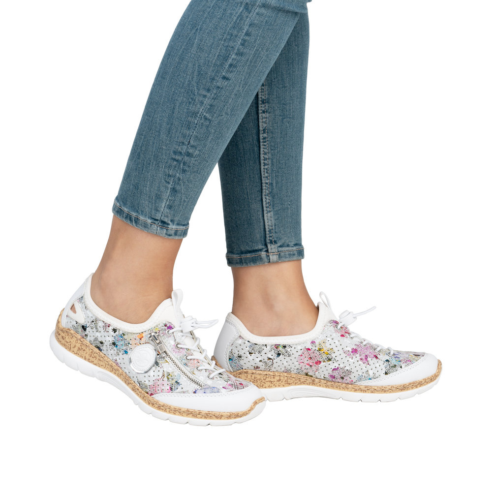 Rieker N42V1 -  White/Multi Sandals