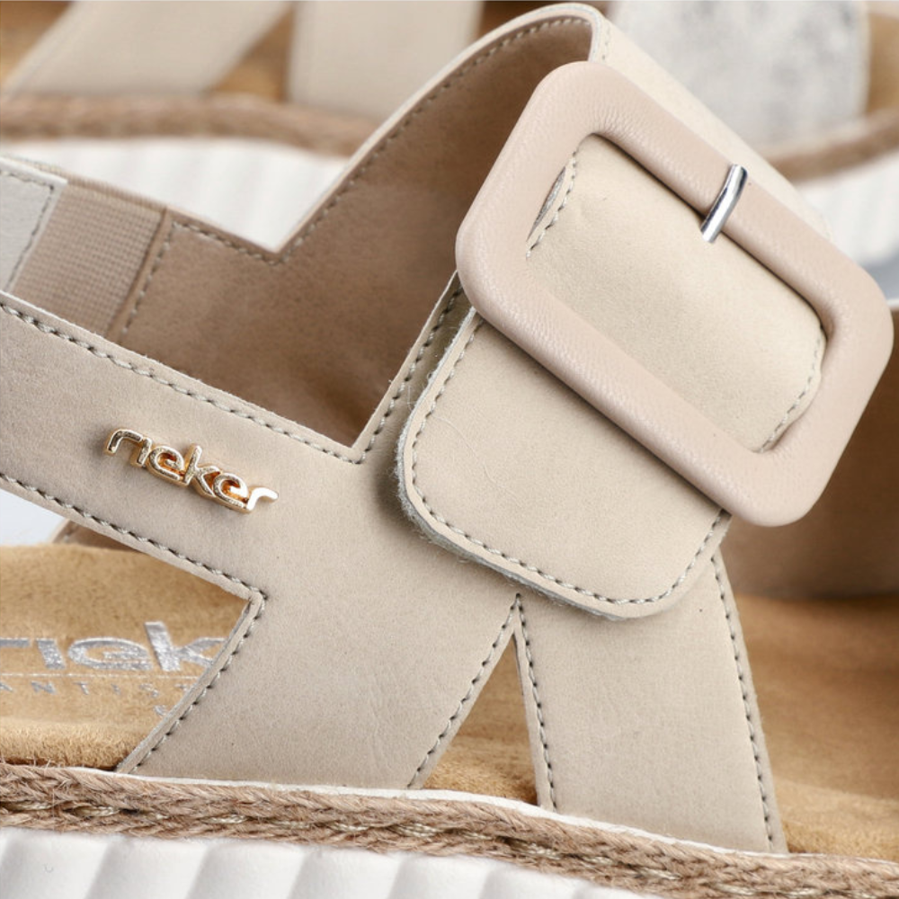 Rieker 69260 -  Beige/Gold/Perle
