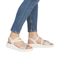 Remonte D3L51 - Off White/Gold Sandals