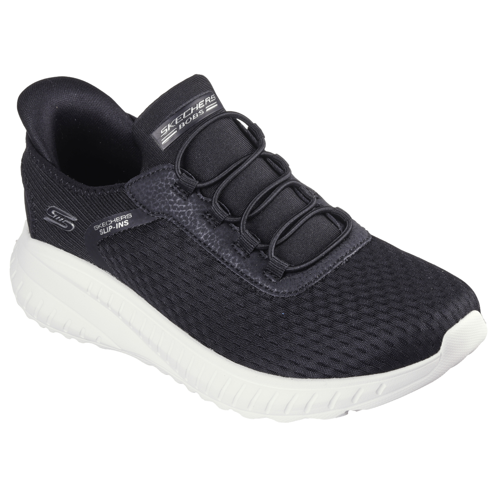 Skechers Slipins Bobs Sport Squad Chaos - In Colour - Black Trainers
