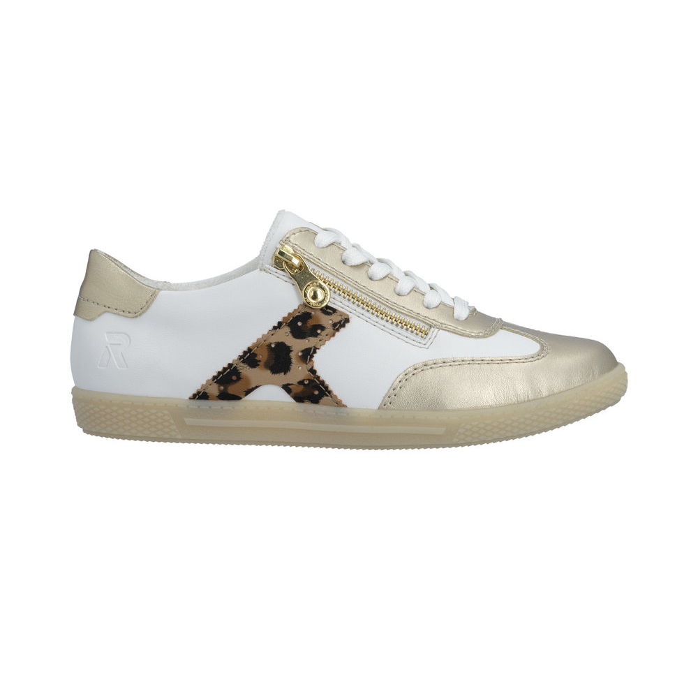 Rieker L9700 -  Palegold/White Trainers