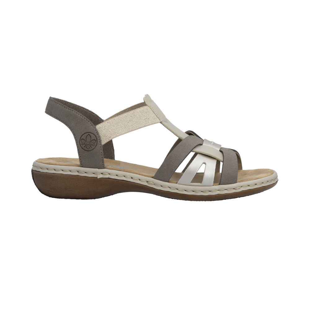 Rieker 65918 -  Clay/Champagner/Kiesel Sandals