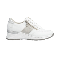 Rieker N4322 -  White/Silver Trainers