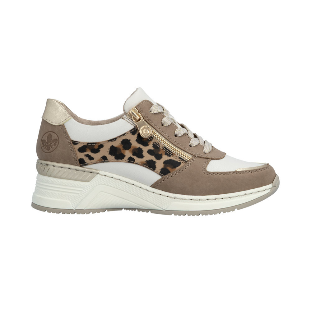 Rieker N4308 -  Shell/Lightgold/Off White Trainers