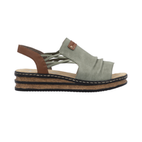 Rieker 62962 -  Schilf/Cayenne Sandals