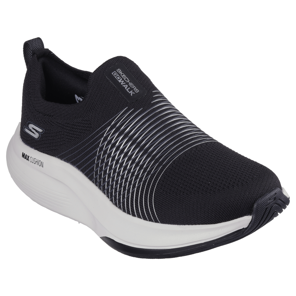 Skechers Go Walk Max Walker Sally Black White Trainers
