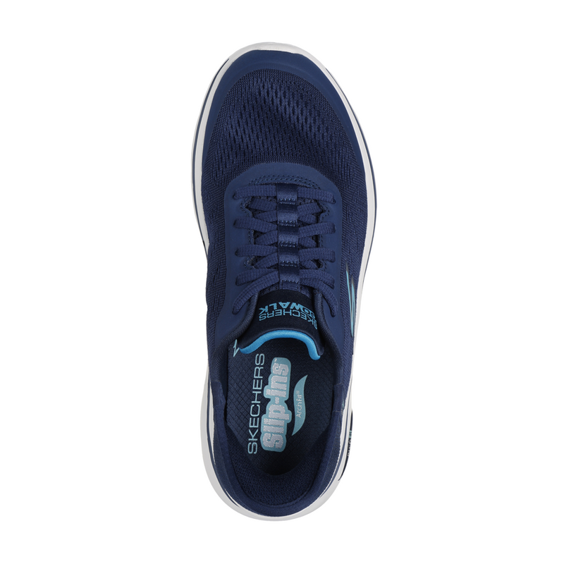 Skechers Slipin Go Walk Arch Fit 2.0 - Valencia - Navy Aqua Trainers