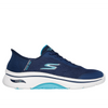 Skechers Slipin Go Walk Arch Fit 2.0 - Valencia - Navy Aqua Trainers