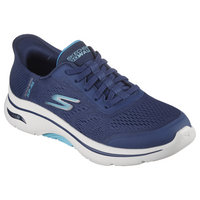 Skechers Slipin Go Walk Arch Fit 2.0 - Valencia - Navy Aqua Trainers