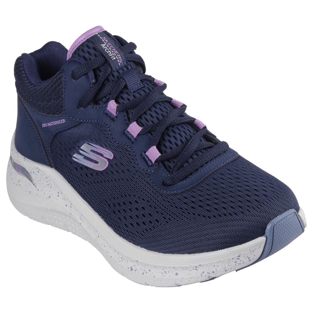 Skechers Arch Fit 2.0 Rainy Days Navy Purple Trainers