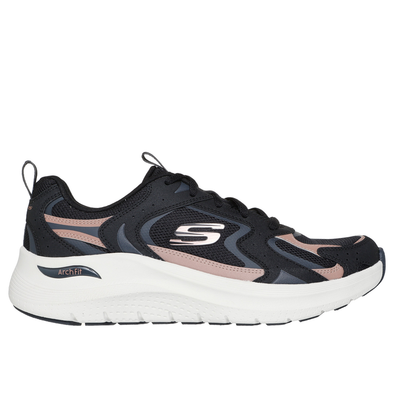 Skechers Arch Fit 2.0 Vintage Luxe - Black/Rose Gold Trainers