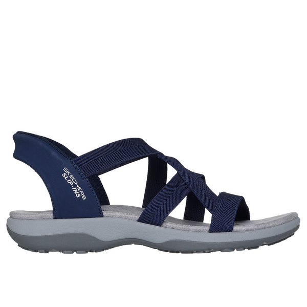 Skechers Slipins Reggae Slim - Stretch Flex - Navy Sandals