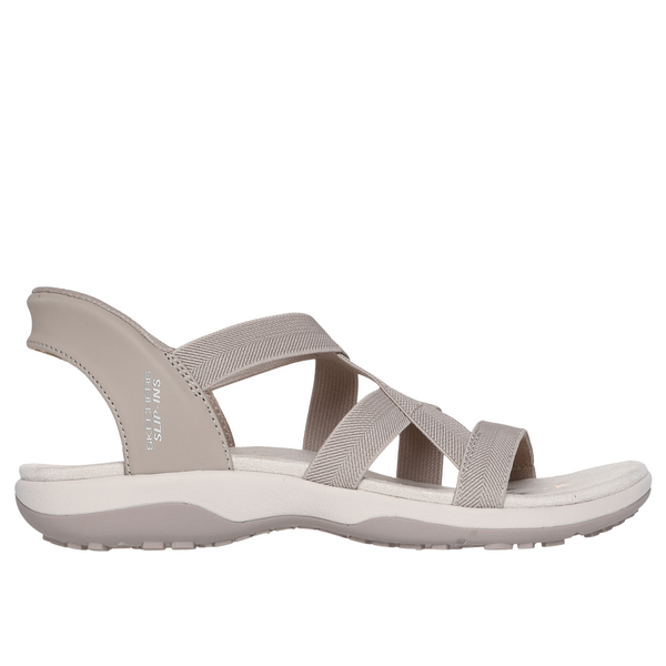 Skechers Slipins Reggae Slim -Stretch Flex - Taupe Sandals