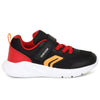 Geox J Sprintye Boy J36GBA - Black/Red Trainers