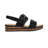 Rieker 62950 - Black Sandals