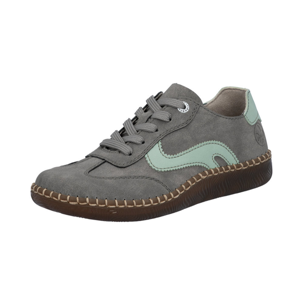 Rieker N2400 -  Grey/Peppermint Trainers