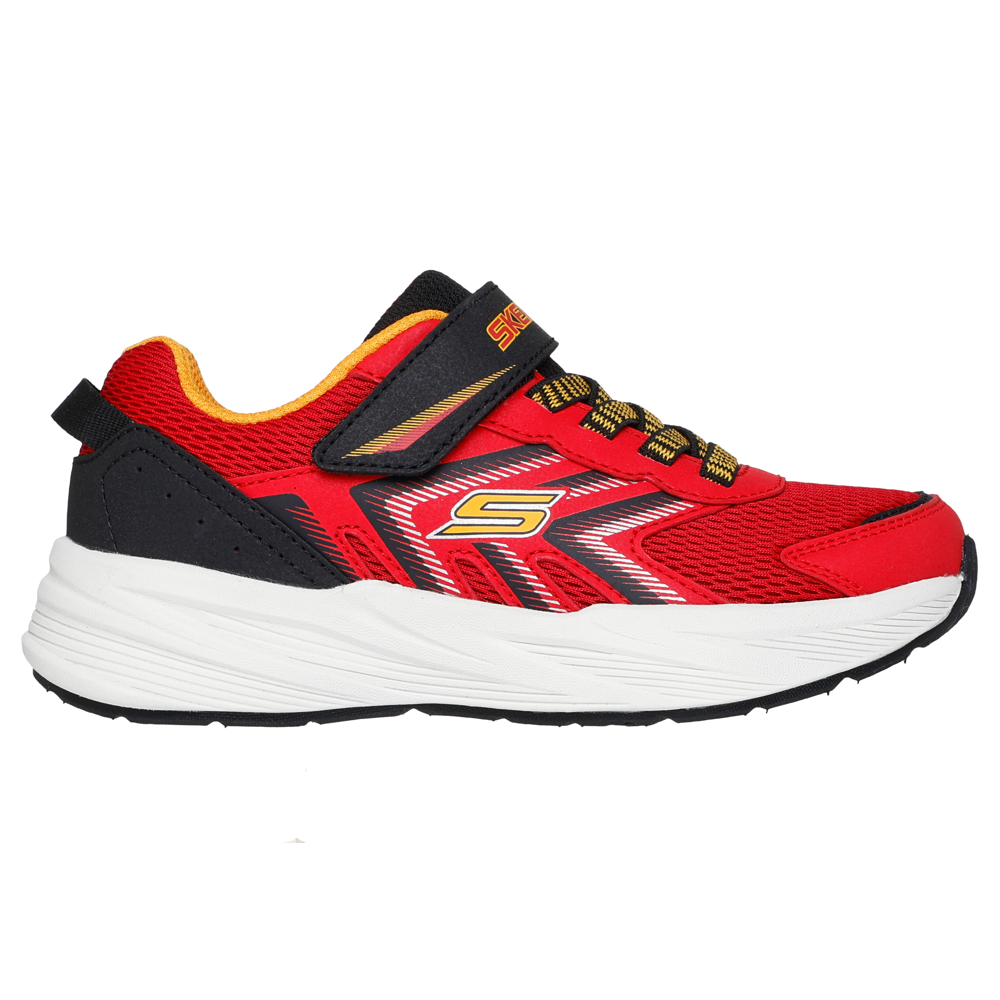 Skechers Microspec Tread - Red/Black Trainers