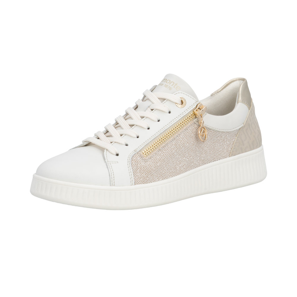 Remonte D2E00 - Snow/White Gold Trainers