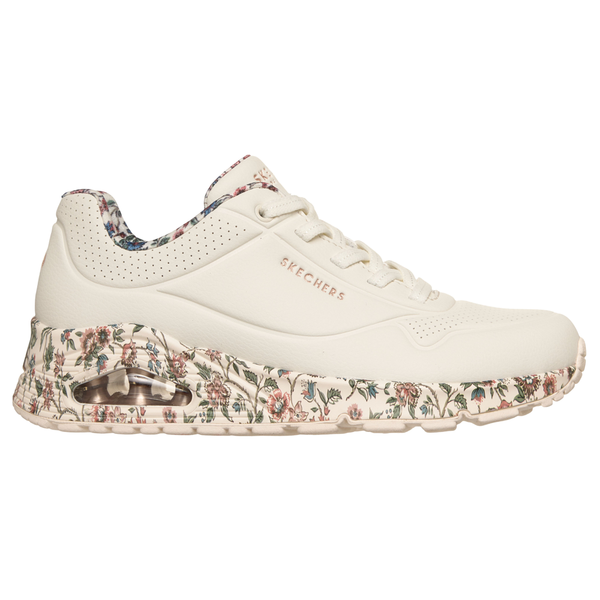 Skechers Uno Safari Time - White Multi Trainers