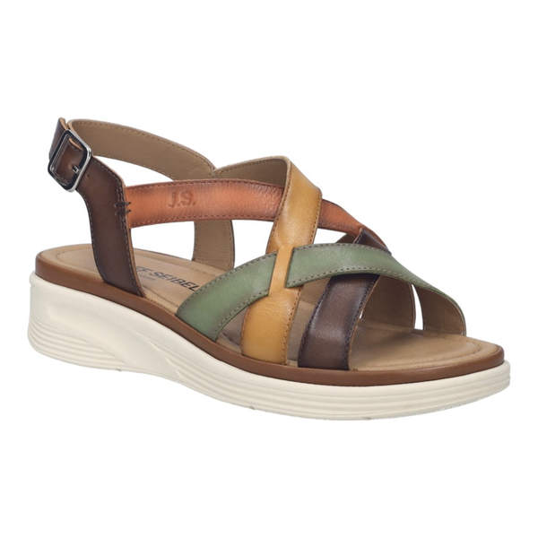 Josef Seibel Sevran 07 Green Multi Sandals