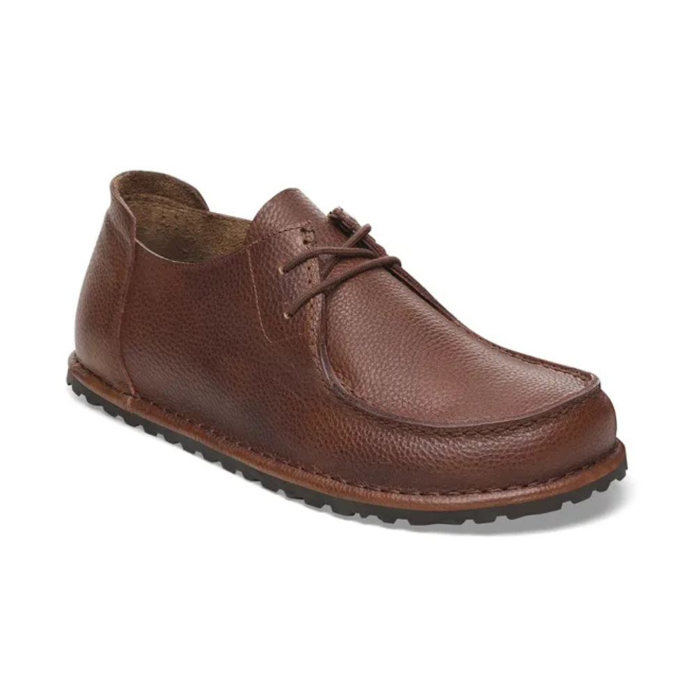 Birkenstock Utti Lace Leather Moccasin - Roast