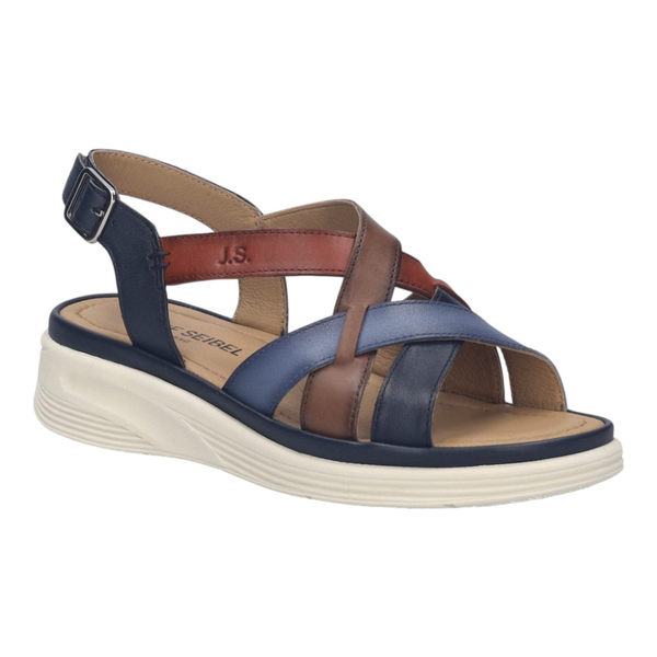 Josef Seibel Sevran 07 Slate/Blue Multi Sandals