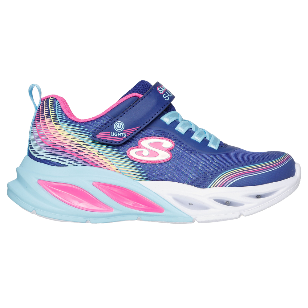 Skechers Cosmic Glow - Rainbow Beam - Navy Multi Trainers