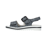 Waldlaufer Hakura 351013 - Black Check Sandals