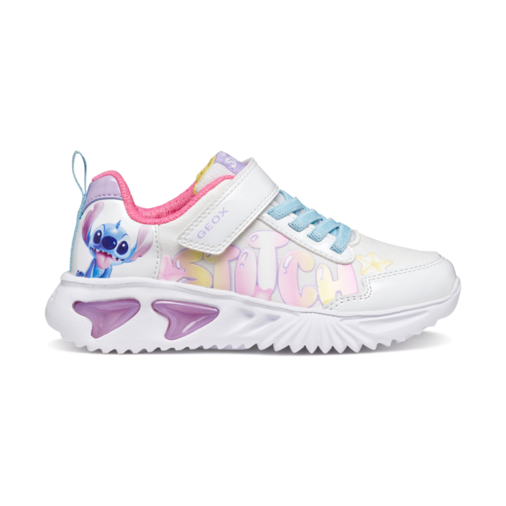 Geox J Assister J65E9B - C0653 White/Multicolour Trainers