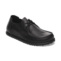 Birkenstock Utti Lace Leather Moccasin - Black