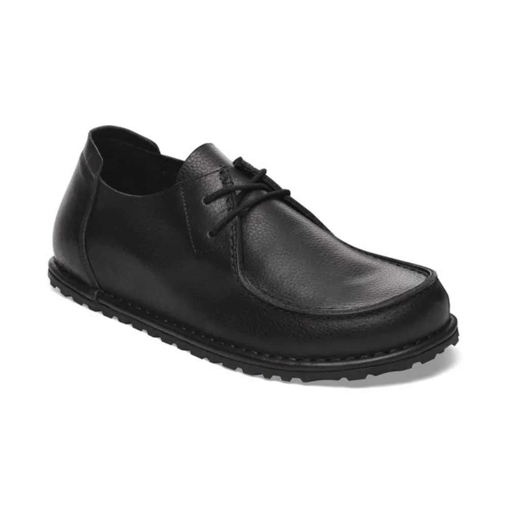 Birkenstock Utti Lace Leather Moccasin - Black