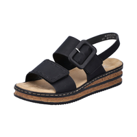 Rieker 62950 - Black Sandals