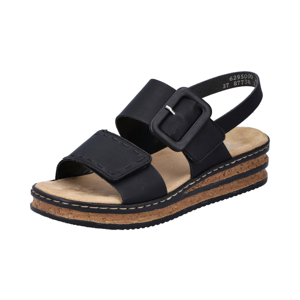 Rieker 62950 - Black Sandals