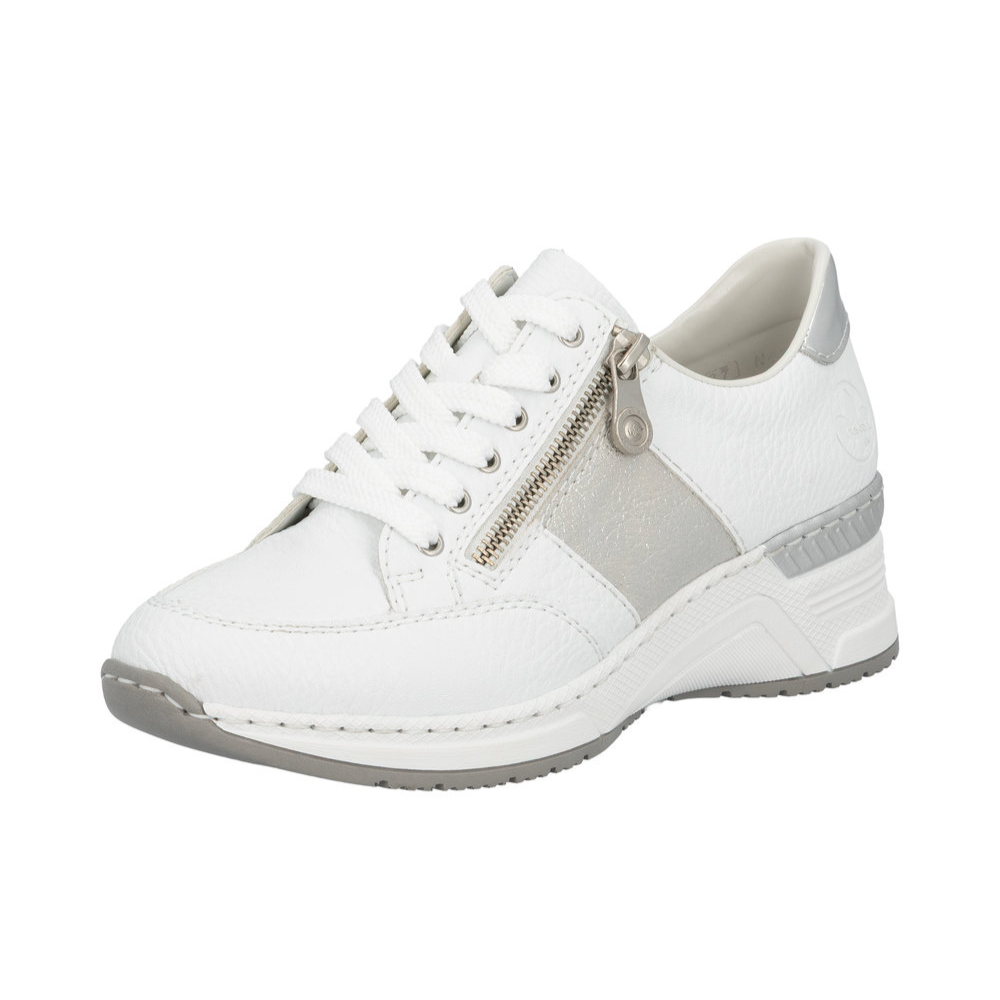 Rieker N4322 -  White/Silver Trainers
