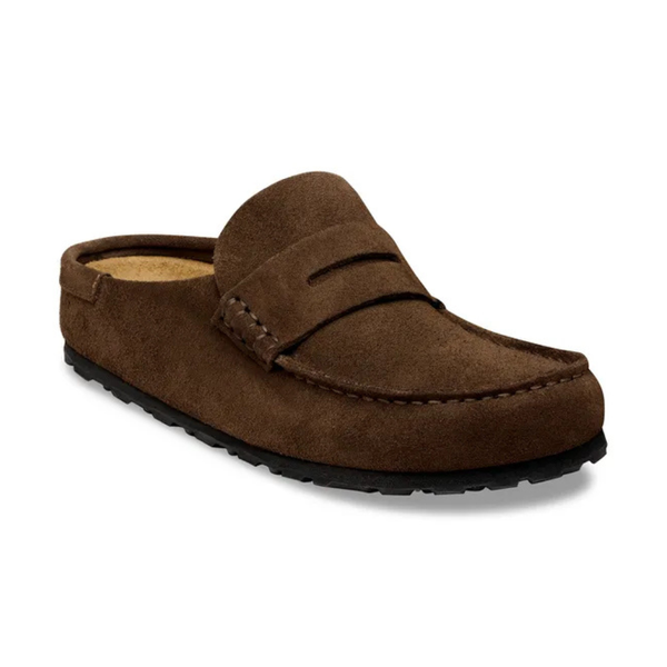 Birkenstock Naples Wrapped Suede Clog - Carafe