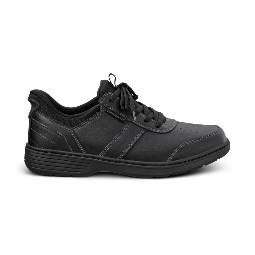 Orthofeet Pierre - Black Trainers – SoleLution
